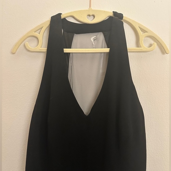 Theia Evening Gown Maxi Black Sleeveless Size 10 - Picture 2 of 10